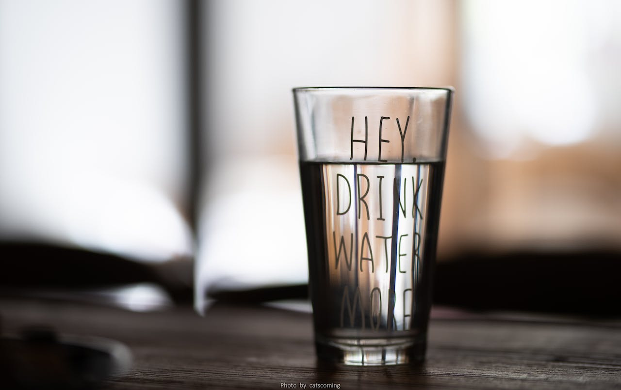 Hey! Drink water more!